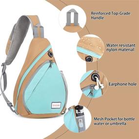 img 2 attached to 🎒 ZOMAKE Sling Bag: Water Resistant Crossbody Chest Bag for Travel and Hiking - Ideal for Women and Men