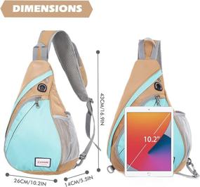 img 3 attached to 🎒 ZOMAKE Sling Bag: Water Resistant Crossbody Chest Bag for Travel and Hiking - Ideal for Women and Men