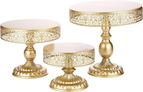 img 4 attached to 🧁 BOLATU Cupcake Birthday Afternoon Stands: Elegant Gold Serveware for Tabletop Delights