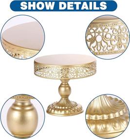 img 2 attached to 🧁 BOLATU Cupcake Birthday Afternoon Stands: Elegant Gold Serveware for Tabletop Delights