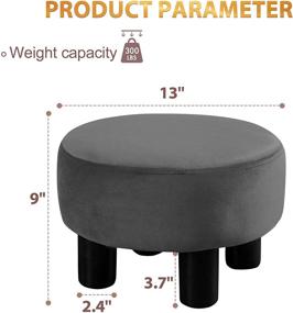 img 3 attached to Rectangle Footrest Ottoman Non Skid Footstools