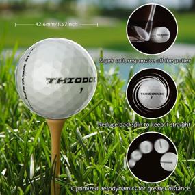 img 3 attached to 🏌️ THIODOON 12 Pack Supersoft Golf Balls: Enhance Your Game with Longer, Straighter Distances! Perfect Golf Gifts for Men and Women