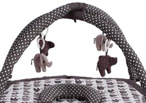 img 1 attached to Bacati Elephants Unisex Activity Grey