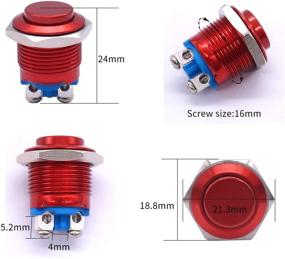 img 3 attached to Efficient and Reliable Taiss Momentary Button 💡 12 250V Industrial: A Must-Have for Industrial Applications