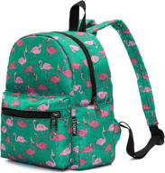 🎒 effortless flamingo turquoise lightweight travel backpacks – ultimate convenience for your adventures! logo
