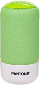 img 4 attached to Pantone Lime Green Bluetooth V5.0 Wireless Speaker - High Stereo Volume, Built-in 🔈 Microphone, 12 Hours Play Time, 50ft Range - Compatible with All Bluetooth Enabled Devices