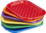 🎨 ecr4kids colorful plastic art trays for kids: organize, create and explore with versatile activity trays - perfect for paint, beads, slime, and sensory fun! (6-piece set) logo