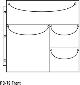 img 2 attached to 📁 Totally-Tiffany PD79 SS Double-Sided Duo 10-Piece ScrapRack, Clear 4x1