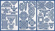 📔 aleks melnyk #37 metal journal stencils: celtic knot, wicca, irish designs for painting, wood burning, pyrography, wood carving, embroidery & viking symbols - 3 pcs templates logo