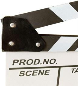 img 2 attached to BERON Professional Vintage TV Movie Film Clap Board Slate Cut Prop Director Clapper (White)