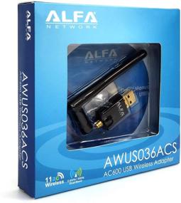 img 1 attached to Alfa AWUS036ACS AC600 Wi-Fi Wireless Network Adapter - Dual-Band, Wide-Coverage USB Adapter with 2.4GHz & 5GHz Antenna - Compact Design for Windows, MacOS & Kali Linux