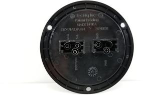 img 1 attached to 🚦 TecNiq LED Tail Light Kit - 4" Round Hi Visibility Stop Turn Tail Lights w/Reverse Lights for Trucks Trailers RVs - Flange Mount with Wiring Connectors