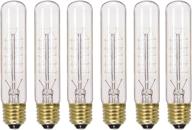 💡 6-pack of satco s2415 20w 120v t9 hairpin style filament vintage incandescent bulbs logo