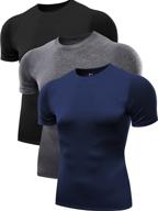 neleus compression baselayer athletic shirts logo