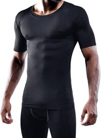 img 3 attached to Neleus Compression Baselayer Athletic Shirts