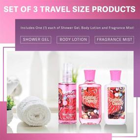 img 1 attached to 🛁 Indulge in Pure Bliss with Vital Luxury Bath & Body Care Travel Set - A Perfect Home Spa Gift Set featuring Body Lotion, Shower Gel, and Fragrance Mist - Enriched with Natural Extracts for Men & Women (Cotton Candy Bliss)