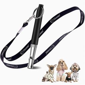 img 4 attached to 🐕 Howan Dog Training Whistle: Stop Barking with Professional Trasonic Silent Adjustable Whistle Frequencies - Perfect for Recall Training, Includes Free Black Strap Lanyard (Black)