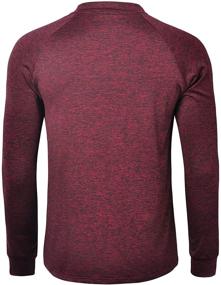 img 3 attached to Moisture Wicking Henley Shirts Lightweight Men's Clothing