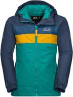 optimized for seo: jack wolfskin unisex-youth four lakes kids jacket logo