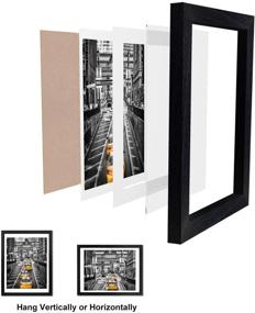 img 2 attached to Finefarm 12x16 Frame: Stylish Black Picture Frame for 11x14 Photos, Ideal for Living Room and Office Wall Décor