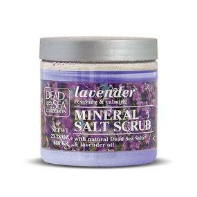 img 4 attached to 🧖 Оживите и успокойте вашу кожу с коллекцией Dead Sea Collection Salt Scrub, ароматизированным лавандой - 23.28 унции