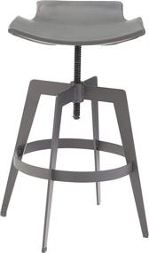 img 3 attached to 🪑 Contemporary Graphite Adjustable Barstool by Sunpan Modern: The Bancroft Chair