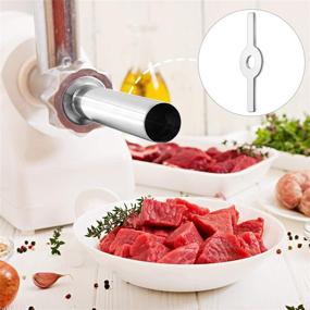 img 1 attached to 🌭 Premium 4-Piece Sausage Maker Kit: Stainless Steel Grinder Stuffer Tubes in 3 Sizes, Includes Sausage Stuffer Ring for Size 5 Meat Grinder Food Grinder