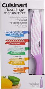 img 3 attached to 🔪 Cuisinart C55-12PR2 Advantage Color Collection: Vibrant 12-Piece Cutlery Set, Multicolor