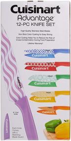 img 2 attached to 🔪 Cuisinart C55-12PR2 Advantage Color Collection: Vibrant 12-Piece Cutlery Set, Multicolor