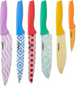 img 1 attached to 🔪 Cuisinart C55-12PR2 Advantage Color Collection: Vibrant 12-Piece Cutlery Set, Multicolor