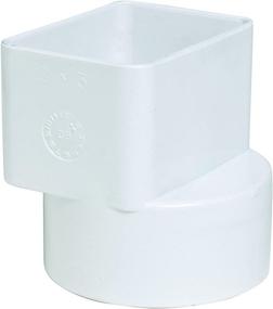 img 1 attached to 🌧️ P1923 2x3x3 PVC адаптер для слива открытый (Flush Downspout Adapter) фирмы Plastic Trends