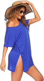 img 4 attached to Ekouaer Semi Sheer Swimsuit Coverup: Stylish Shoulder Women's Clothing in Swimsuits & Cover Ups