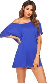 img 2 attached to Ekouaer Semi Sheer Swimsuit Coverup: Stylish Shoulder Women's Clothing in Swimsuits & Cover Ups