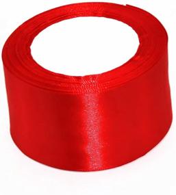 img 3 attached to 🎀 Superior Quality Model Worker 2" Wide Red Solid Satin Ribbon - 25 Yards