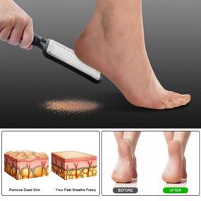 img 3 attached to 🦶 Professional Stainless Steel Foot File for Effective Hard Skin Removal on Wet and Dry Feet - Enhanced Foot Care Pedicure