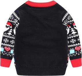 img 3 attached to Snowflake Toddler Boys' Christmas Sweater Pullover Clothing