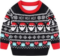 snowflake toddler boys' christmas sweater pullover clothing logo