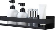 🚿 kes shower shelf 15.7" stick on wall shower caddy stainless steel matte black, bsc205s40b-bk logo