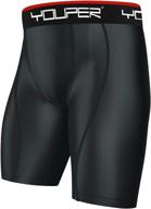 🩲 youper sports supporter underwear, compression shorts with cup pocket, sizes for adults logo