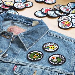 img 2 attached to 👀 Winks Days Adulting Embroidered Patches: Fun and Fashionable Accessories for the Adulting Journey