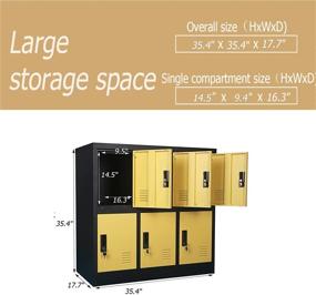 img 3 attached to 🗄️ W6D YE Storage Cabinet Locker Upgrade: Enhancing Space Efficiency