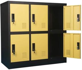 img 2 attached to 🗄️ W6D YE Storage Cabinet Locker Upgrade: Enhancing Space Efficiency