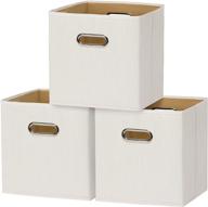 efficient organization: extree cube storage bins - 11 inch collapsible foldable cubby bins for closets logo