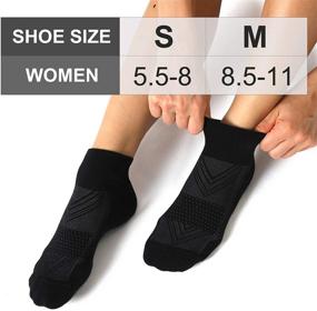 img 3 attached to 🧦 CelerSport 6 Pairs Women's Running Ankle Socks - Athletic Sport Socks with Cushioning