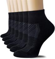 🧦 celersport 6 pairs women's running ankle socks - athletic sport socks with cushioning logo