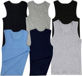 img 4 attached to 👕 ToBeInStyle Pack of 4 Tank Tops for Boys