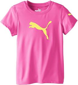 img 2 attached to PUMA Girls' Core Tee Shirt: Stylish and Comfortable Short Sleeve for Everyday Wear
