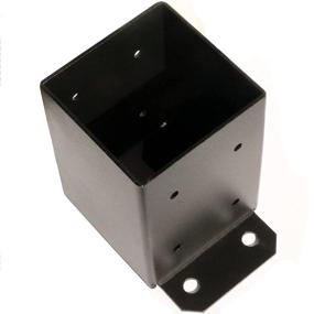 img 2 attached to 🏗️ SPACEUP 4x4 Post Base, 10-Pack, Inner Size 3.6"x3.6" Post Base Brackets, Heavy Duty Powder-Coated Post Anchor in Matte Black, Wood Post Brackets for Pavilion, Deck Railing Support, Deck Base Plate