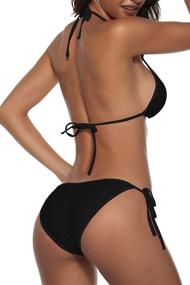 img 2 attached to 👙 Women's Clothing: Halter String Triangle Swimsuit Swimwear
