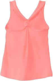 img 1 attached to 👚 Soffe Girls' Knotted Racerback Tank Top